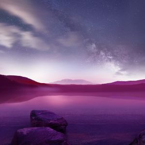Etkileyici Gece Gökyüzü Yansıması